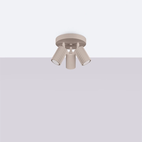 Plafonieră KARBON 3P taupe