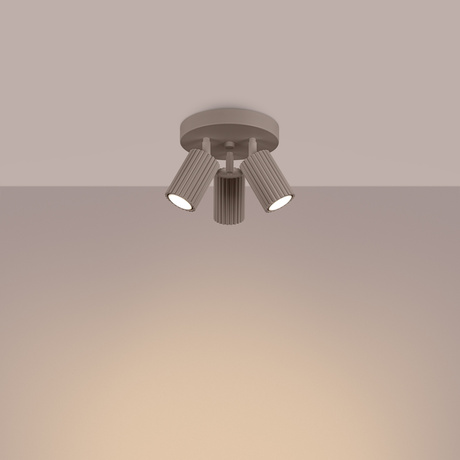 Plafonieră KARBON 3P taupe