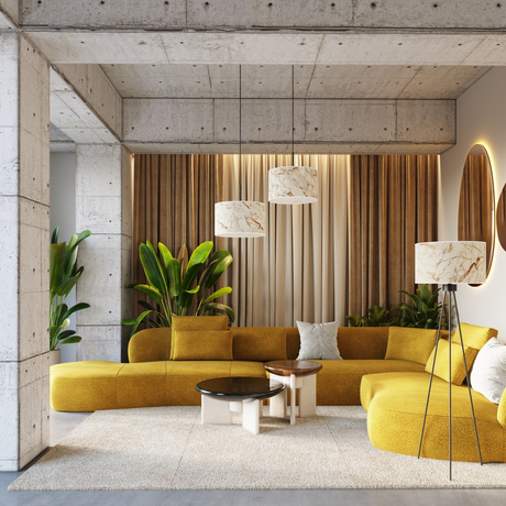 Lampă suspendată NEVIA marmură