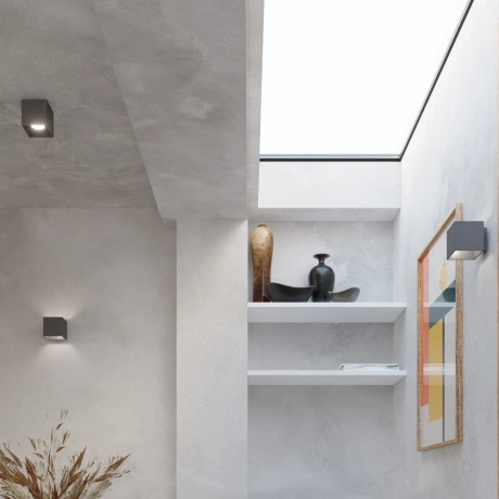 Lampă de perete QUAD 1 antracit