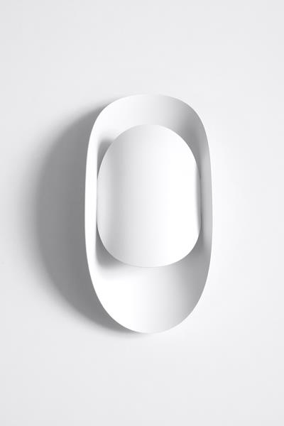 TEAR lampă de perete alb + 1x bec LED G9 3000K cald 4.5W 510lm