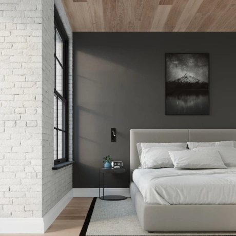 Lampă de perete ENIF negru