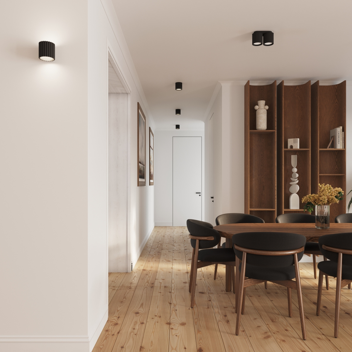 Lampă de perete AURA negru G9