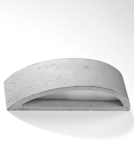 Lampă de perete ATENA beton + 1x bec LED E27 4000K rece 7.5W 650lm