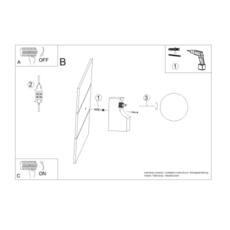 Lampă de perete BULBO lemn natural