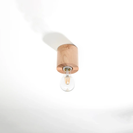 Plafonieră SALGADO lemn natural