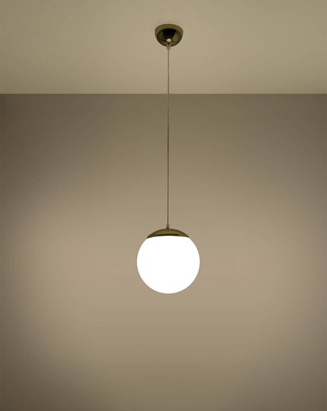 Lampă suspendată UGO 20 Gold + 1x bec LED E27 3000K Warm 7,5W 620lm