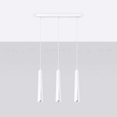 PRYSM 3L lampă suspendată albă + 3x bec LED G9 3000K Warm 4.5W 450lm