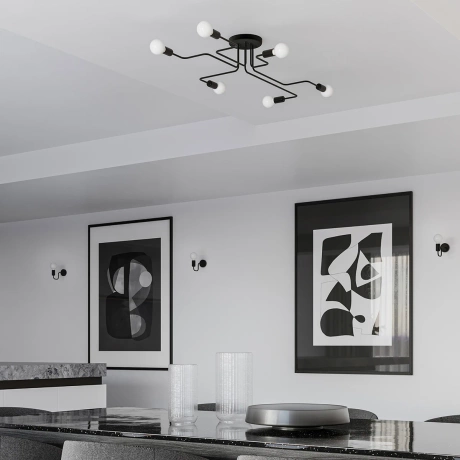 Candelabru VECTOR 8 negru