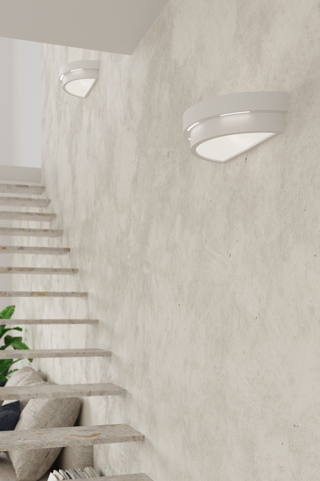 Aplică ceramică HELIOS alb + 1x bec LED E27 4000K rece 7,5W 650lm