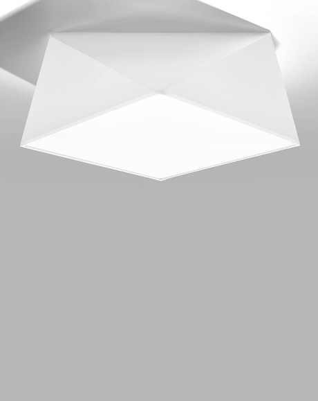 Plafonieră HEXA 35 WHITE + 2 becuri LED E27 4000K Cold 7.5W 650lm