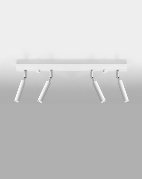 Plafonieră EYETECH 4 alb + 4x bec LED G9 3000K cald 4.5W 510lm