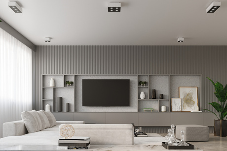 Plafonieră MONO 2 alb + 2x bec LED GU-10 4000K rece 7W 630lm