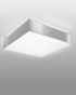 Plafonieră HORUS 25 GREY + 1x bec LED E27 4000K Cold 7.5W 650lm