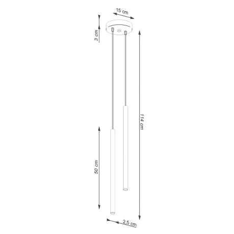 Lampă suspendată PASTELO 2 verde măsliniu