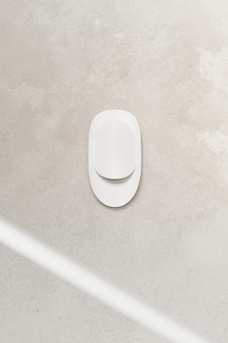 TEAR lampă de perete alb + 1x bec LED G9 4000K rece 4,5W 530lm