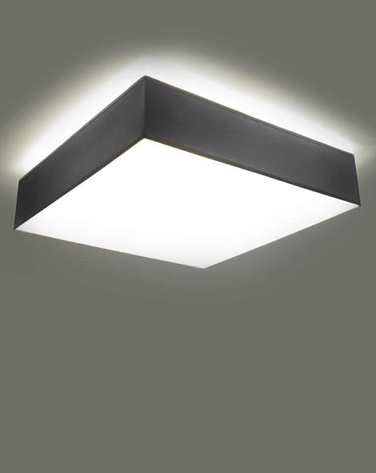 Plafonieră HORUS 25 GREY + 1x bec LED E27 4000K Cold 7.5W 650lm