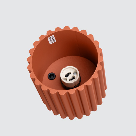 Plafonieră AURA 1 roșu ochra GU10