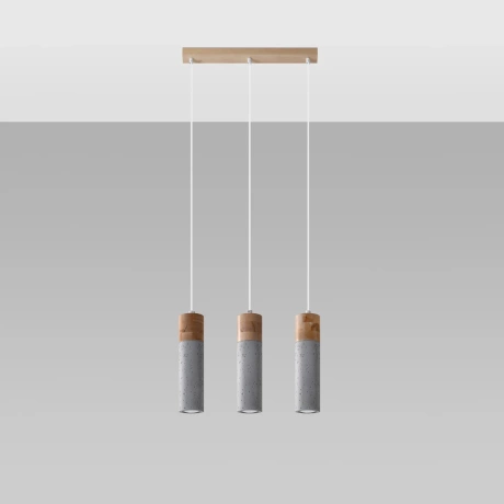 Lampă suspendată ZANE 3 gri