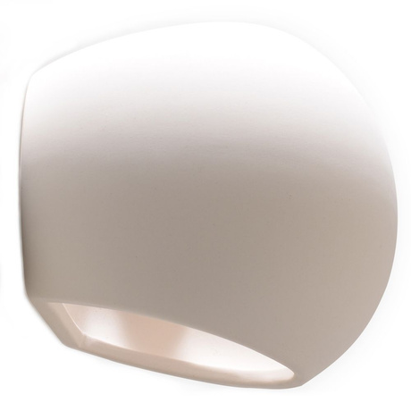 Aplică ceramică GLOBE alb + 1x bec LED E27 4000K rece 7.5W 650lm