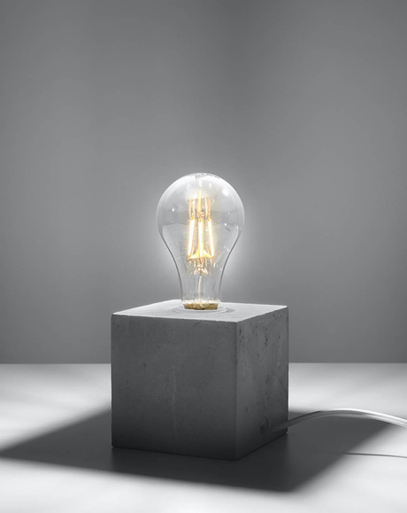 ARIZ lampă de birou din beton + 1x bec LED E27 4000K rece 7.5W 650lm