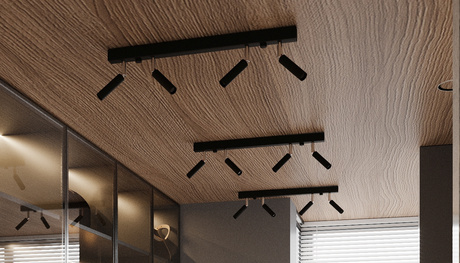 EYETECH 1 lampă de perete neagră + 1x bec LED G9 3000K cald 4.5W 510lm