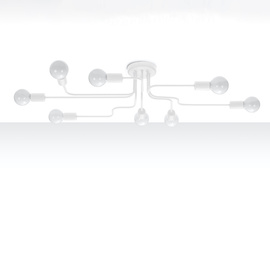 Candelabru VECTOR 8 alb