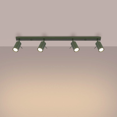 Plafonieră RING 4L verde măsliniu