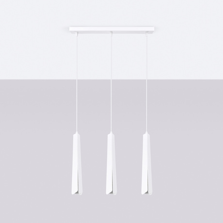 PRYSM 3L lampă suspendată albă + 3x bec LED G9 3000K Warm 4.5W 450lm