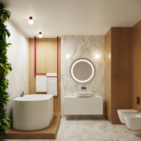 Plafoniera HALO burgundy IP44