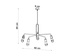 Candelabru DUOMO 5 + 5x Bec LED E27 4000K Rece 7.5W 650lm