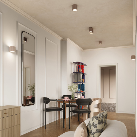 Lampă de perete AURA taupe G9