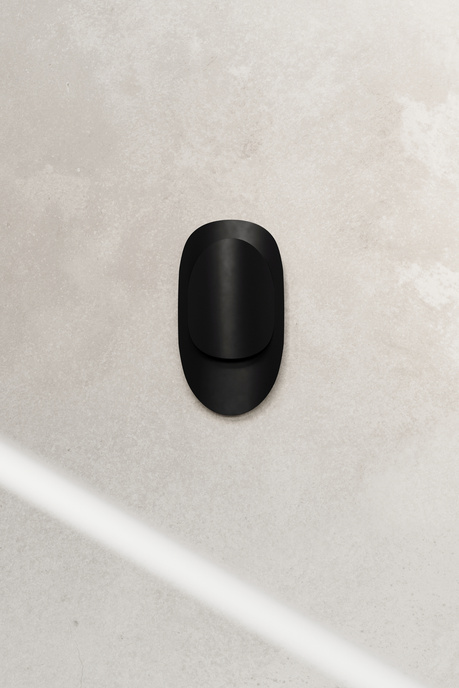 TEAR lampă de perete negru + 1x bec LED G9 4000K rece 4.5W 530lm