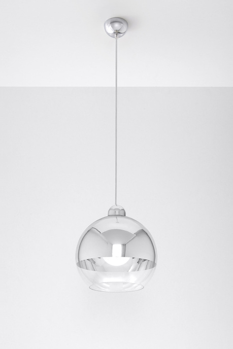 COSMO 25 lampă suspendată crom + 1x bec LED E27 3000K Warm 7,5W 620lm