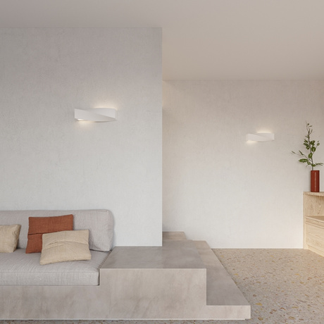 Aplică ceramică SIGMA alb + 1x bec LED E27 3000K cald 7.5W 620lm