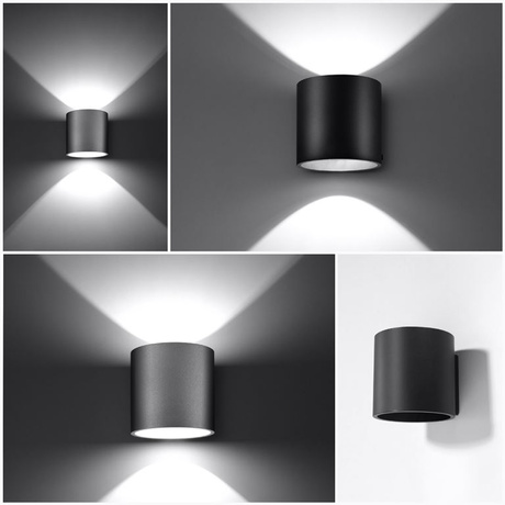 ORBIS lampă de perete gri + 1x bec LED G9 3000K Warm 4.5W 510lm