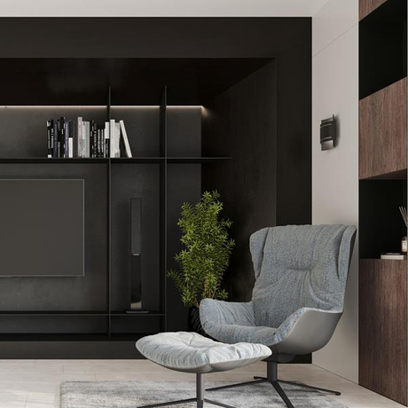 HESTIA lampă de perete negru + 1x bec LED G9 3000K Warm 4.5W 510lm