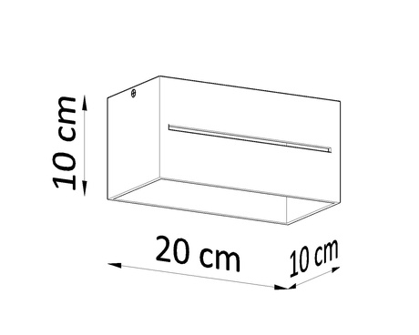 Plafonieră LOBO MAXI alb + 2x bec LED G9 4000K Cold 4.5W 530lm