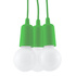 DIEGO 3 lampă suspendată verde + 3x bec LED E27 4000K rece 7,5W 650lm