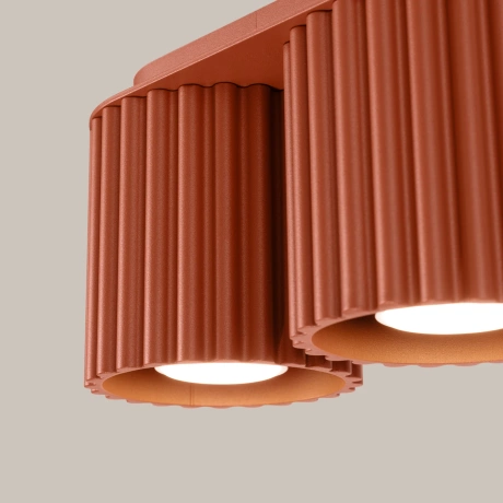 Plafonieră AURA 2 roșu ochra GU10