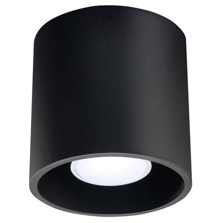 Plafonieră ORBIS 1 negru + 1x bec LED GU-10 3000K Warm 7W 620lm