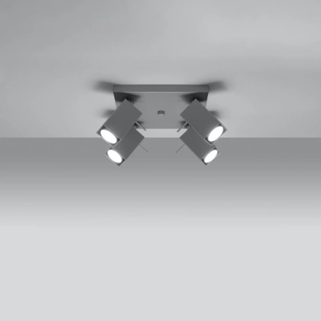 Plafonieră MERIDA 4 gri