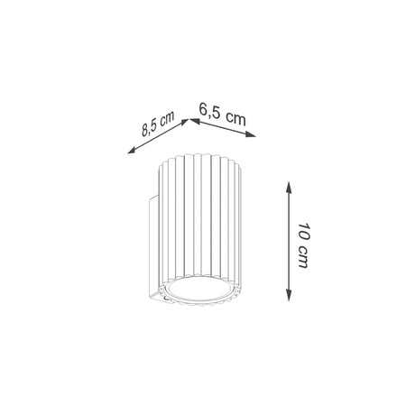 Lampă de perete KARBON 10 verde măsliniu