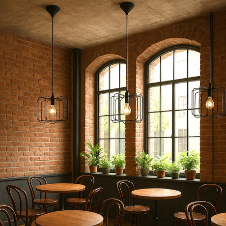 Lampă suspendată SKAAR negru