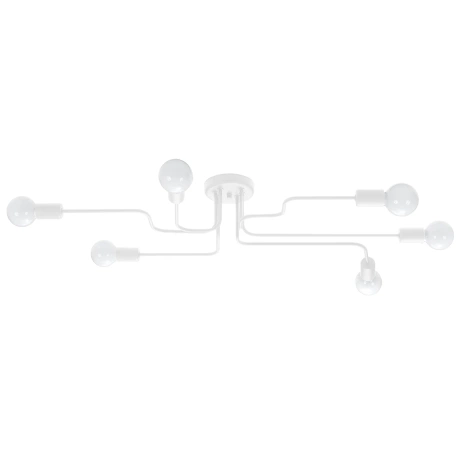 Candelabru VECTOR 6 alb