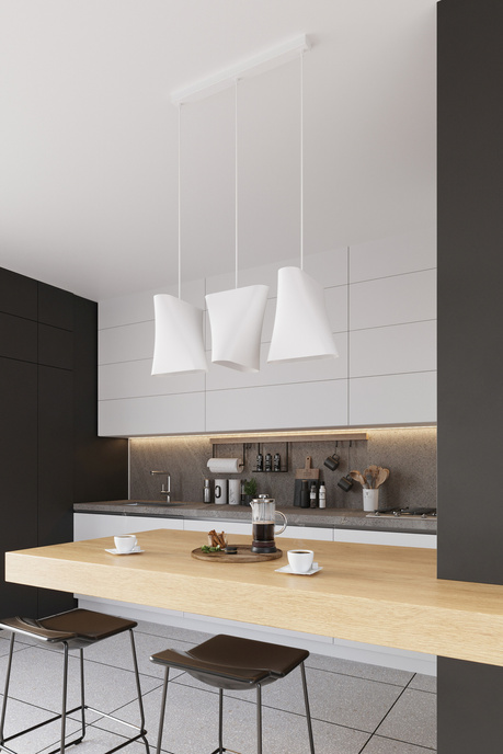 Candelabru BLUM 1 alb +1x bec LED E27 4000K rece 7.5W 650lm