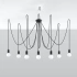 Candelabru EDISON 7 negru