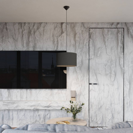 NOVA 30 lampă suspendată negru + 1x bec LED E27 3000K cald 7,5W 620lm