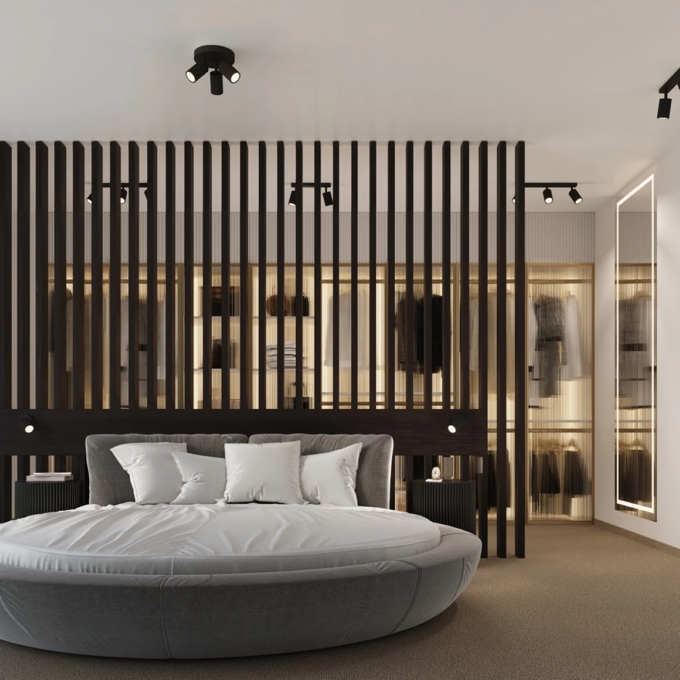 Lampă de perete KARBON negru cu un comutator