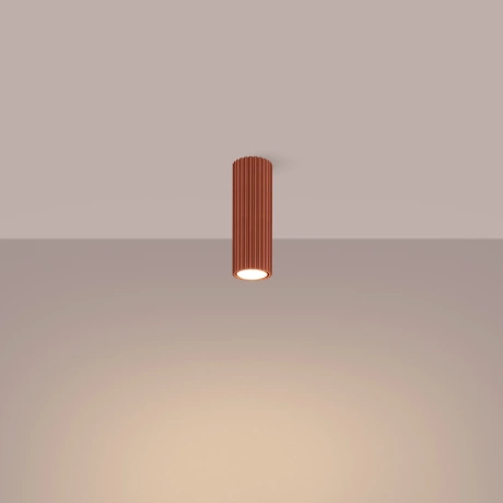 Plafonieră KARBON 20 roșu ocru